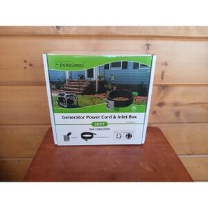 30 Amp Generator Cord 20FT and‎ Power Inlet Box NEMA L14-30P to L14-30R